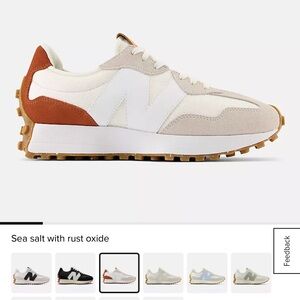 New Balance Women’s Cream and Brown Sneakers